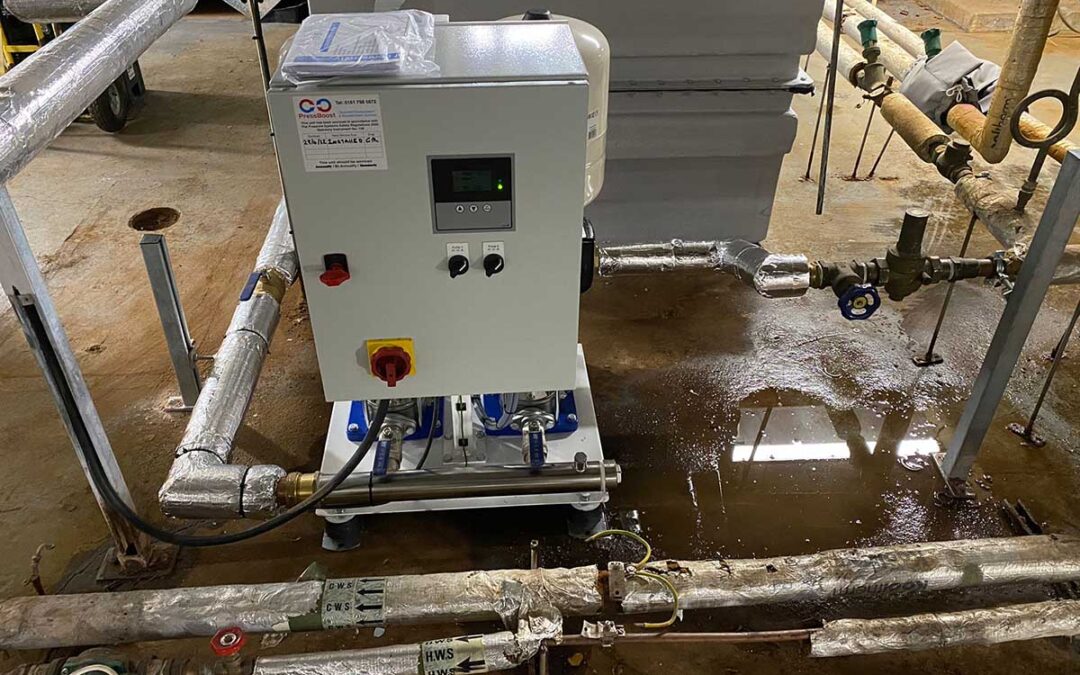 Twin Pump Booster set and Tank Installation – Hospital