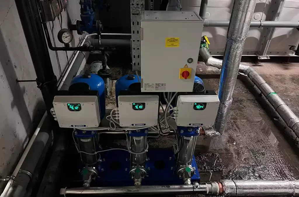 3 Pump Lowara SMB Variable Speed Booster Installation – Manchester