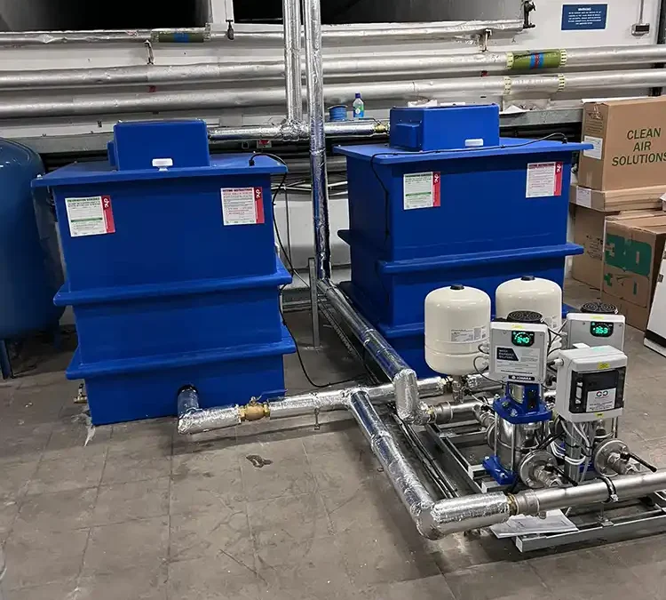 University Tank and Booster Installation