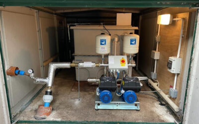 Twin Pump Variable Speed Booster Set and GRP Tank Installation