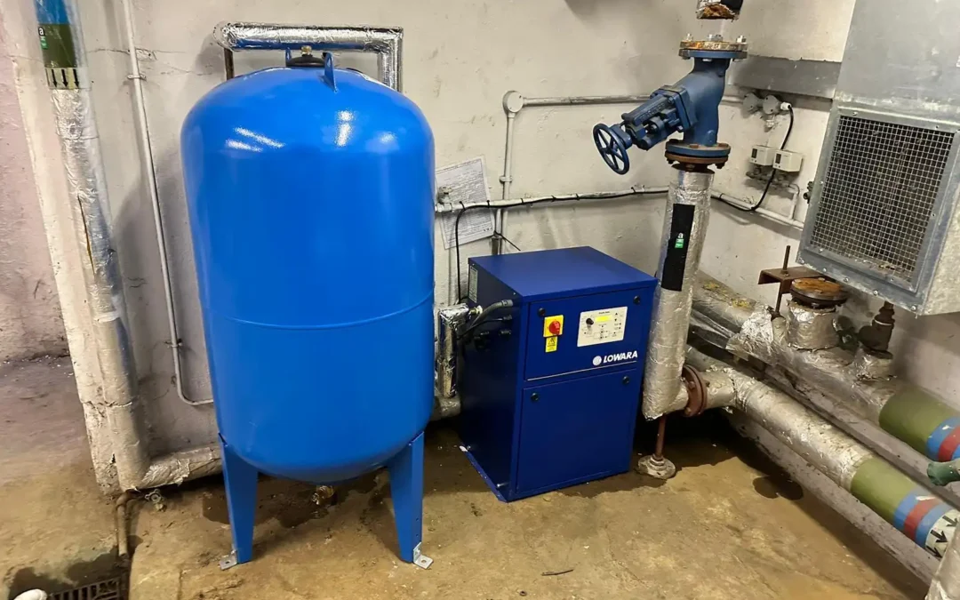 Lowara Presfix Beta Pressurisation Unit and Zilmet Expansion Vessel Installation