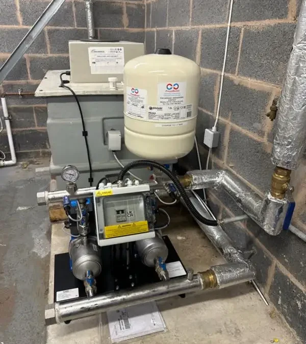 Twin Pump Stuart Turner VARiFLO Booster Set Installation – Altrincham