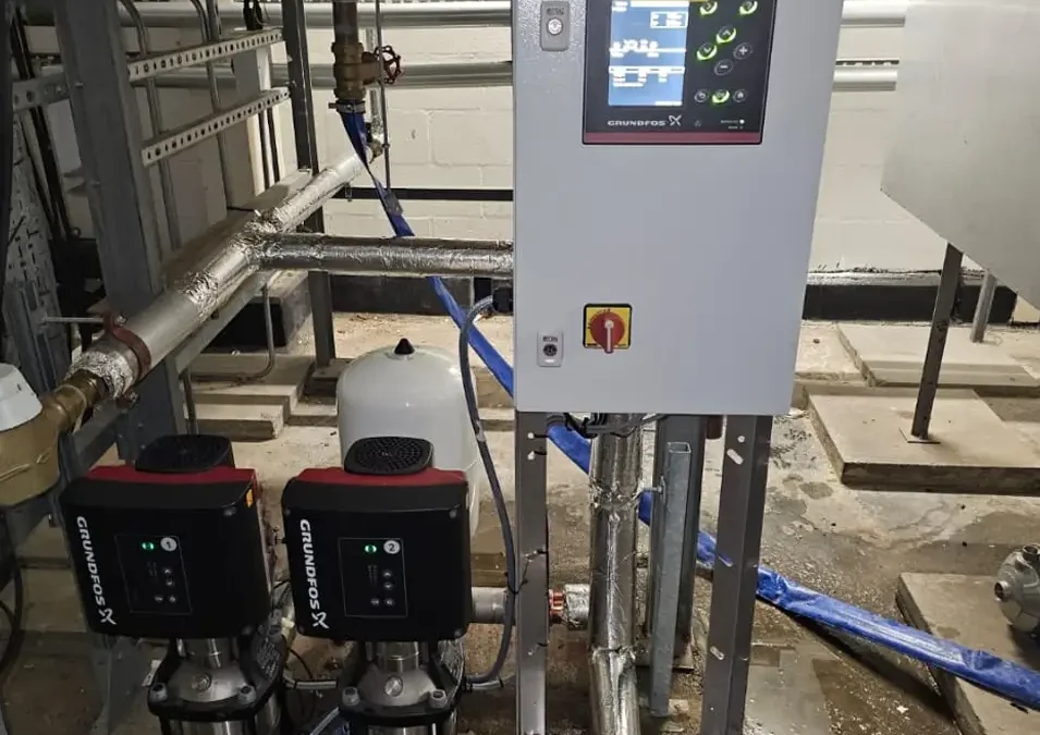 Booster Unit Replacement at Research Facility